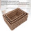 3PCS Wicker Storage Baskets Set, Large 20x26x10cm 2