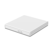 Lecteur/Graveur DVD Externe Professionnel, Fin et Silencieux, Compatible USB 2.0, Compatible DVD, VCD et CD-RW, Blanc