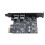 USB 3.2 Erweiterungskarte: 2 USB + 2 Type-C, PCIe 1X 3