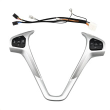 Car LED Cruise Button with Steering Wheel Trim Frame Harness for Fiesta MK7 MK8 Escort Ecosport 13-15