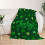 St. Patrick's Day Throw Blanket Green Shamrocks 50x60 5
