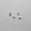 Solid Sterling 925 Silver Cube Stud Earrings Screw Backs-Gold 2
