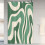 Χαριτωμένο σετ κουρτινών μπάνιου Green70s Abstract Waterfall (36x72") με γάντζους – Αξεσουάρ 2