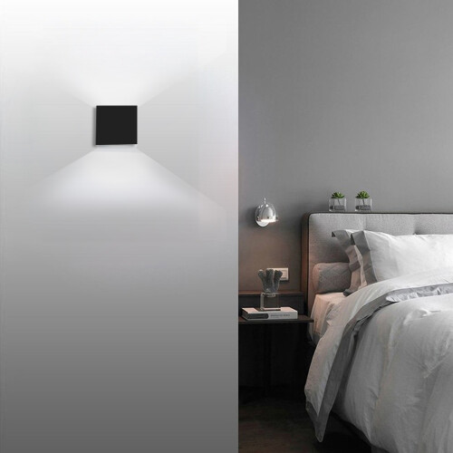 LED Wall Sconce 6W Dimmable Warm White 3000K Modern Indoor Up Down Lighting 1