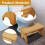 Bamboo C-Shaped Toilet Footstool Ergonomic 1 Piece 3