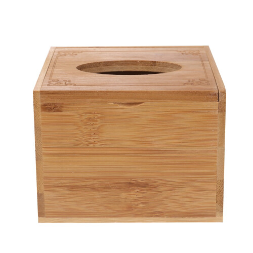 Boîte à mouchoirs en bois carrée (1 pièce) 1