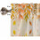 Lemon Yellow Botanical Kitchen Curtains Set with Valance 24 5