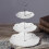 Sunflower Fruit Cake Stand Gold Silver 3 Layers 3