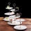 Sunflower Fruit Cake Stand Gold Silver 3 Layers 7