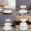 Sunflower Fruit Cake Stand Gold Silver 3 Layers 8