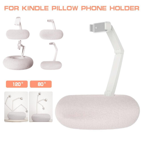 Almofada com suporte para tablet Yiexson de 4,7 a 13 polegadas (Kindle/Celulares/Tablets), ajustável em 360, com tecido macio de pelúcia e 1