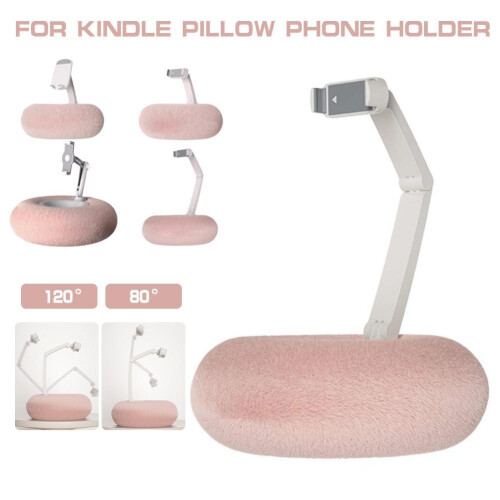 Almofada com suporte para tablet Yiexson de 4,7 a 13 polegadas (Kindle/Celulares/Tablets), ajustável em 360, com tecido macio de pelúcia e 2