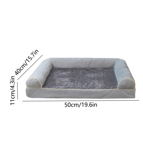 Large Orthopedic Dog Bed with Memory Foam and Removable 2
