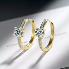 925 sterling zilveren kristallen huggie oorringen