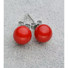 Zuidzee schelp parel oorknopjes 10 mm