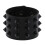 Bracciale gotico in pelle per uomo e donna, nero 1