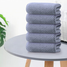 Sammets ansikts- och handdukar Ananasruta 5-pack 35x75cm