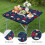 Toalha de mesa natalina quadrada com borda elástica, 91 x 91 cm (36 x 36 polegadas) 4