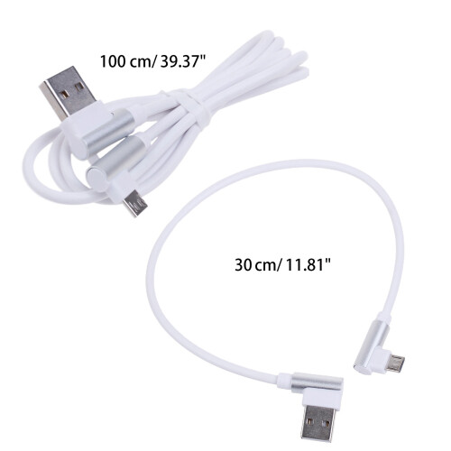 Καλώδιο Micro USB 90 μοιρών, φορτιστής δεξιάς γωνίας, καλώδιο φόρτισης δεδομένων σε 1