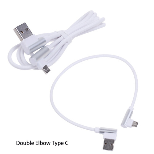 Καλώδιο Micro USB 90 μοιρών, φορτιστής δεξιάς γωνίας, καλώδιο φόρτισης δεδομένων σε 2
