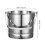 Stainless Steel Ice Bucket Cube Metal Desktop Small 4