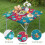Toalha de mesa sazonal para festas, 91x91 cm (36x36 polegadas), com bainha elástica e estampa natalina em elastano resistente a amassados para maior 4