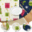 Toalha de mesa redonda de 52 polegadas com borda elástica e estampas natalinas clássicas, ideal para uma mesa festiva e decoração de Natal. 4