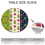 Toalha de mesa redonda de 52 polegadas com borda elástica e estampas natalinas clássicas, ideal para uma mesa festiva e decoração de Natal. 6