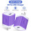 Chargeur mural USB-C à charge rapide (2 unités) + 2 câbles USB-C de 1,8 m, compatible Android 2