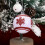 Christmas Ornaments Set Red Green White Shatterproof 6