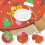 Toalha de mesa redonda de Natal de 52 polegadas com borda elástica, tema natalino para jantares e festas. 4