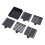 Haftnotizhalter mit 5 Vorlagen, ABS, Schwarz 15
