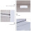 MUSEYA Drawer Sundries Storage Container Storage Container White PP Multi-layer for Home and Office 1Pack 3