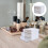 MUSEYA Drawer Sundries Storage Container Storage Container White PP Multi-layer for Home and Office 1Pack 7