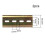 Slide Rail DIN Rail Slotted for Circuit Breaker Mounting 5