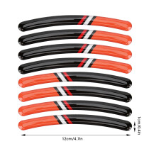 8x Motorrad Felgenaufkleber 3D Epoxid