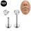 Τρυπήματα Labret G23Τιτανιούχο ατσάλι2 τεμάχια16G8mm3mm 4