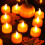 Orange LED Tea Lights Halloween Decoration 12 Pack 8