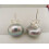 AAA 9mm Grey Pearl Earrings 925 Sterling Silver Stud 3