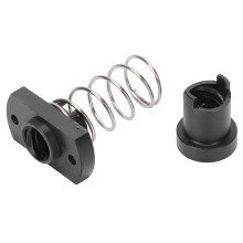 POM 3D Printer Nut with Iron Spring AntiBacklash 2mm Pitch Gap Elimination