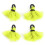 Fly Fishing Float Yarn Strike Indicator, Fluorescent Yellow, 33mm, 4pcs 2