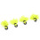 Fly Fishing Float Yarn Strike Indicator, Fluorescent Yellow, 33mm, 4pcs 3