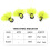 Fly Fishing Float Yarn Strike Indicator, Fluorescent Yellow, 33mm, 4pcs 12