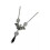 Bat Pendant Necklace Gothic Black Crystal 17 3