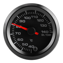 12V Oil Temperature Gauge 40-140, 2in 7-Color Backlight Universal