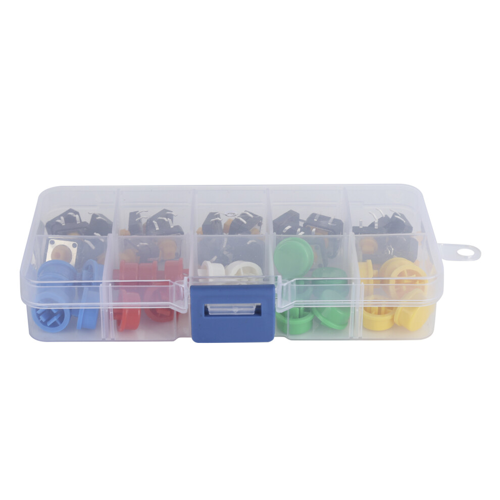 25Pcs 12X12x7.3mm Tact Push Button Micro Switch For Diy Electronics 4961391940022