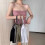 Women's Spaghetti Strap Seamless Crop Top Bra 4