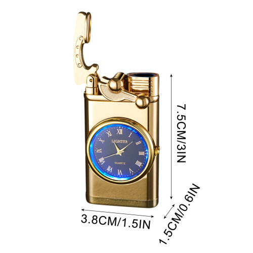 Αντιανεμικός αναπτήρας κάτω των 5$! Ρολόι Quartz με διπλή φλόγα, επαναγεμιζόμενος 2