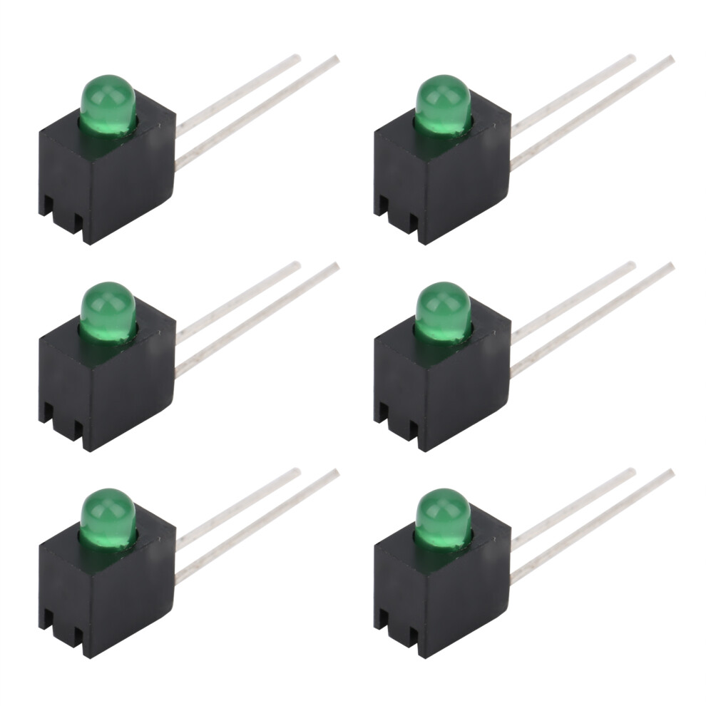 100Pcs 3Mm Green Led Holders With 90 Bend For Industrial Use 7611392137279