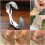 925 Silver Retro Open Feather Bracelet Bangle 4